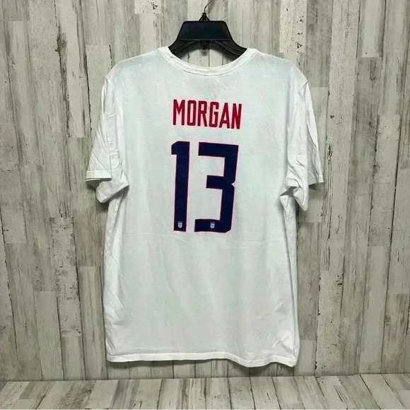 Nike USA Soccer Dri Fit Shirt Alex Morgan 13 size Large - Picture 3 of 4